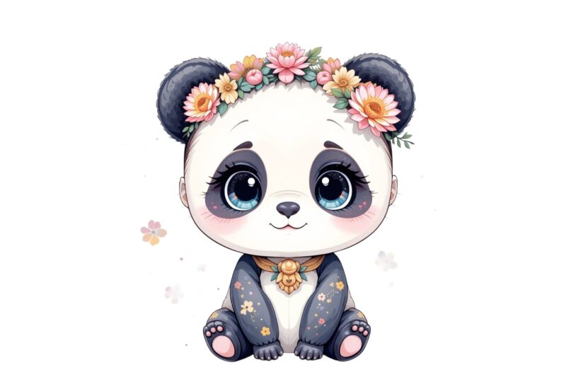 Trendy Retro Punk Panda Lover Graphics t-shirt design jpeg & png design