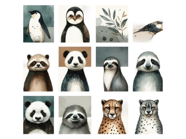 Watercolour cute panda retro illustration t-shirt design Watercolour cute panda retro illustration t-shirt design