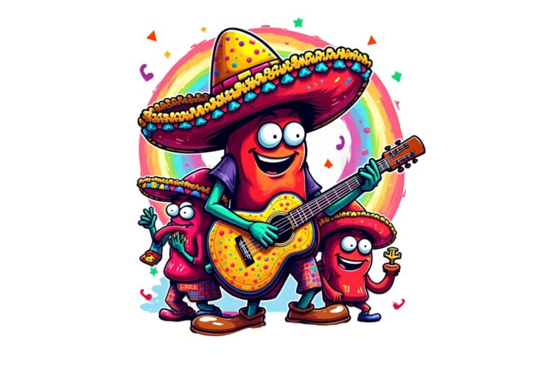 Colourful Vintage Musica Addict t-shirt design download instantly