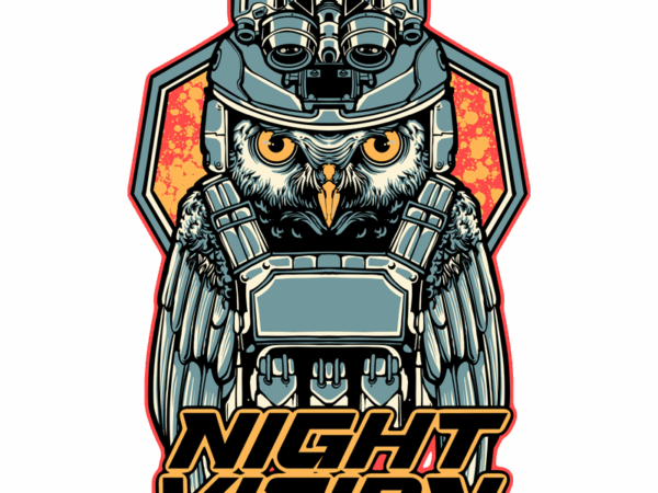 Night vision T shirt vector artwork