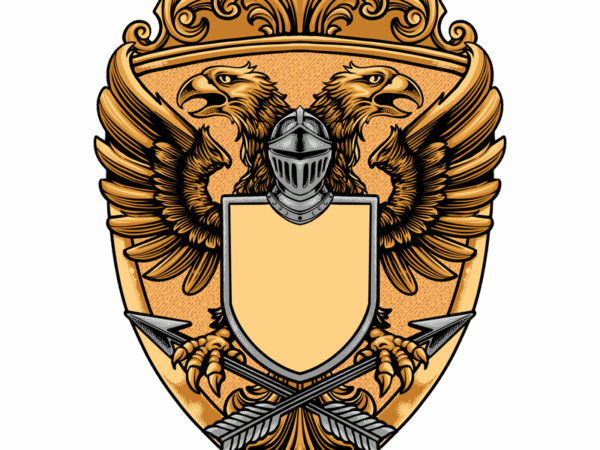 Badge eagle t shirt template