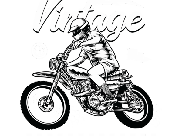 Vintage enduro t shirt vector art