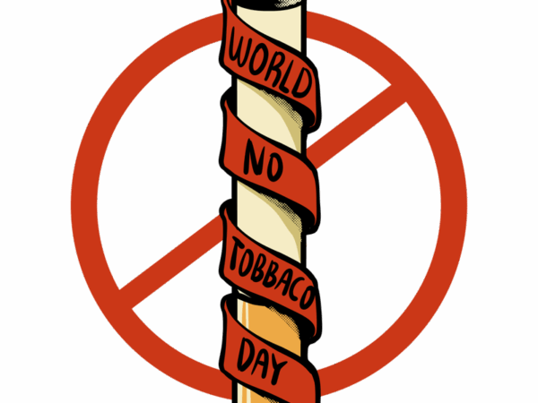 Ribbon no tobacco t shirt design online