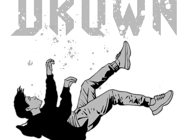 Drown t shirt vector illustration