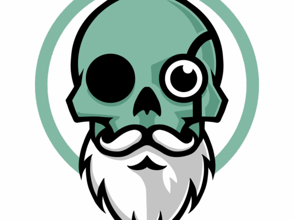 Old skull t shirt design online