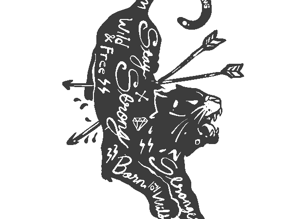 Wild free t shirt design for sale
