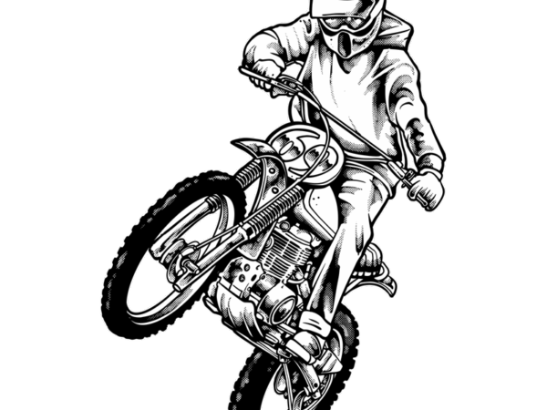 Wheelie trail t shirt design for sale
