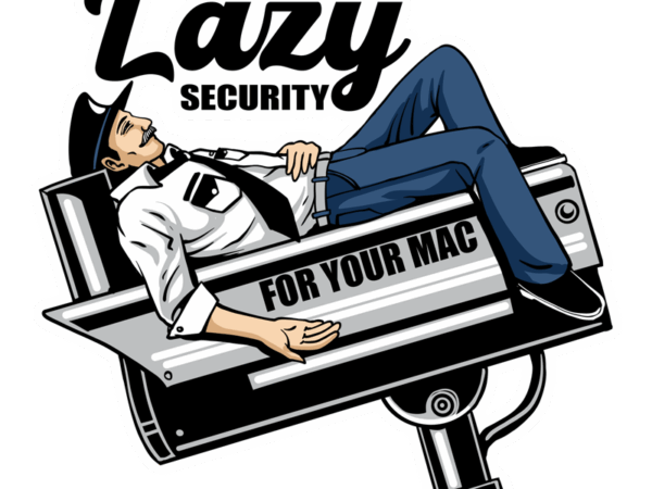 Lazy security t shirt vector graphic