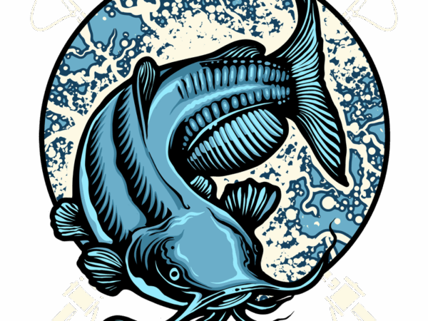 Catfisher t shirt vector file