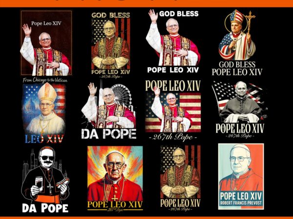 Cardinal robert prevost png, pope leo xiv png, chicago pope leo xiv png, da pope leo png, pope leo bundle png t shirt vector file