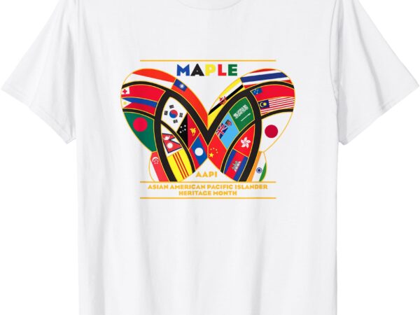 Aapi maple design for school t-shirt