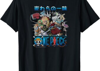 Anime Retro Straw Hat Crew Cast Collage T-Shirt