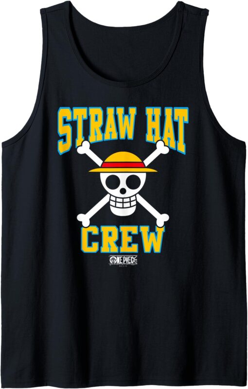 Anime Straw Hat Crew Athletic Type Jolly Rogers Tank Top