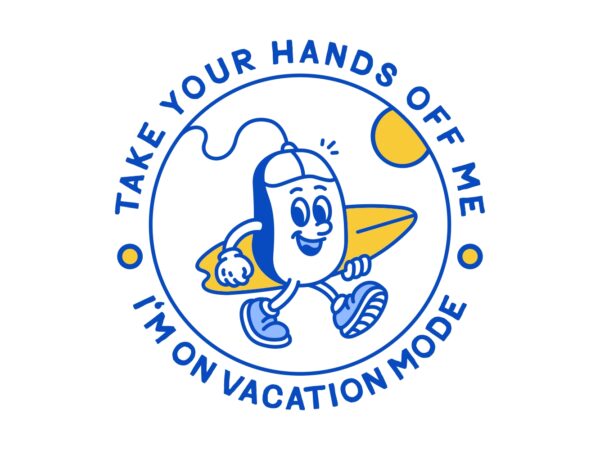 On vacation mode t shirt design online