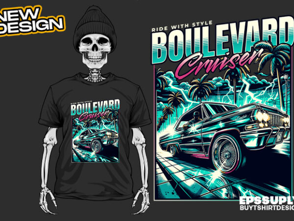 Ride with style urban streetwear t-shirt design png ready to print and silkscreen printing Ride with style urban streetwear t-shirt design png ready to print and silkscreen printing