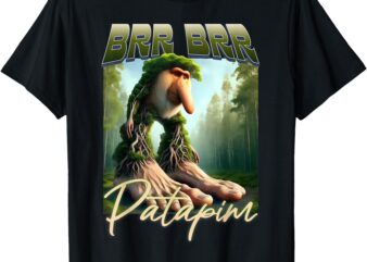 Brr brr patapim italian brainrot meme forest monkey bootleg t-shirt