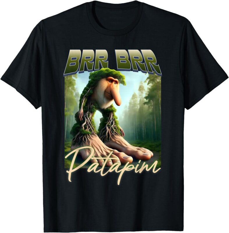 Brr Brr Patapim Italian Brainrot Meme Forest Monkey Bootleg T-Shirt
