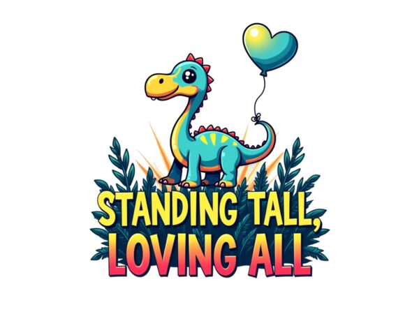 Cute dinosaur retro illustration t-shirt design
