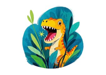 Trendy Retro Punk Dinosaur Lover Graphics t-shirt design jpeg & png design
