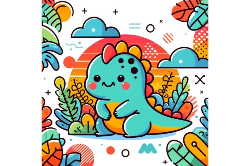 Trendy Retro Punk Dinosaur Lover Graphics t-shirt design jpeg & png designs – download instantly