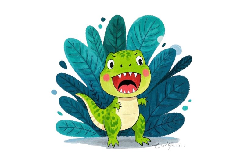 Colourful Vintage Dinosaur t-shirt design download instantly Retro Vintage T-shirt
