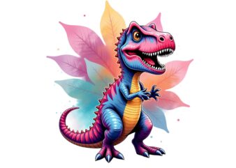 Trendy Retro Punk Dinosaur Lover Graphics t-shirt design jpeg & png designs – download instantly