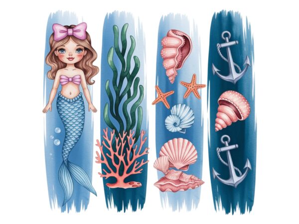 Trendy retro cute mermaid lover graphics t-shirt design jpeg & png designs – download instantly Trendy retro cute mermaid lover graphics t-shirt design jpeg & png designs – download instantly