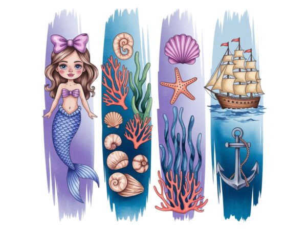 Trendy retro cute mermaid lover graphics t-shirt design jpeg & png designs Trendy retro cute mermaid lover graphics t-shirt design jpeg & png designs