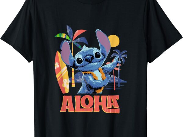 Disney lilo & stitch aloha hula dance distressed t-shirt