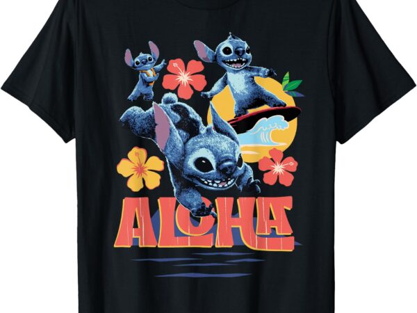 Disney lilo & stitch live-action movie tropical aloha stitch t-shirt