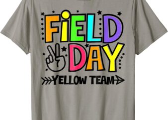 Field Day Yellow Team Funny For Teacher Kids Field Day Games T-Shirt