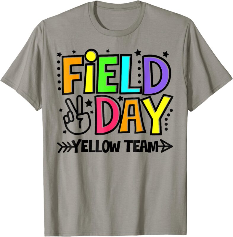 Field Day Yellow Team Funny For Teacher Kids Field Day Games T-Shirt