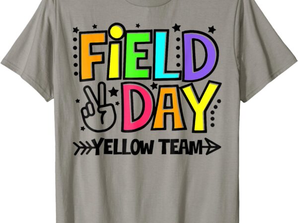 Field day yellow team funny for teacher kids field day games t-shirt