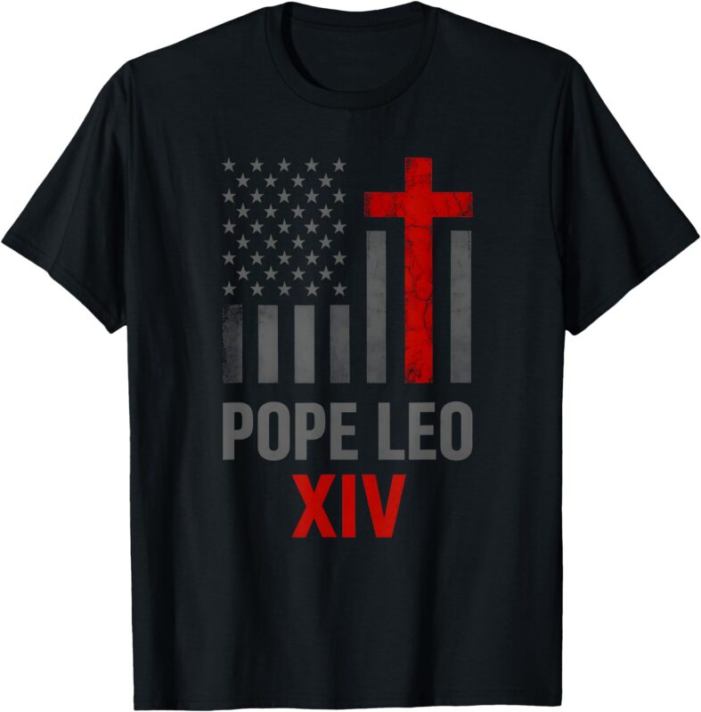 First American Pope Leo XIV Catholic Religious Men Women T-Shirt
