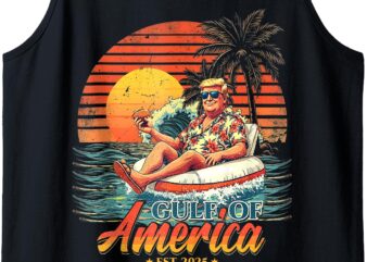 Funny Trump Shirt Gulf Of Us America 2025 Funny Graphic Tank Top