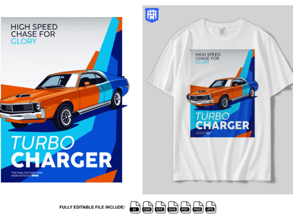 High speed chase for glory graphic t shirt