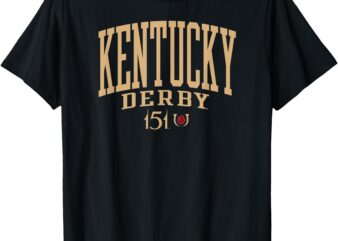 Kentucky Derby 151 Black Officially Licensed T-Shirt