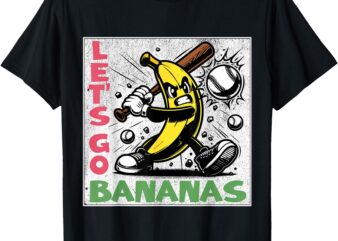 Let’s Go Bananas Funny Banana Youth Kids Boys Girls T-Shirt