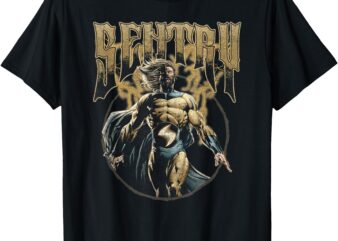 Marvel Comics Retro Classic Sentry Distressed Portrait T-Shirt