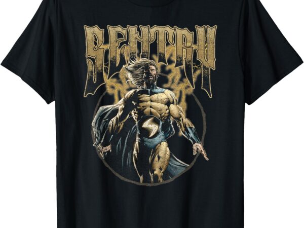 Marvel comics retro classic sentry distressed portrait t-shirt