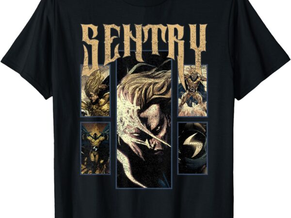Marvel comics retro classic sentry multiple panel shot t-shirt