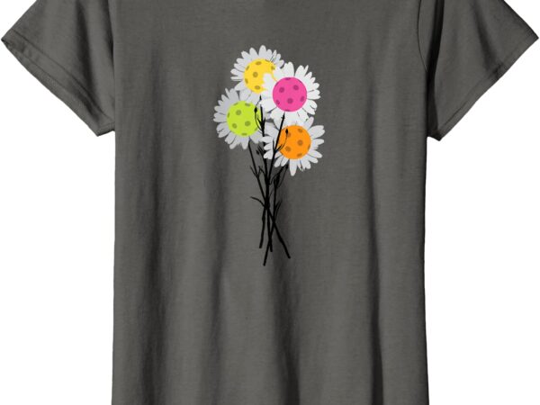 Mother’s day pickleball flower bouquet spring valentine’s t-shirt