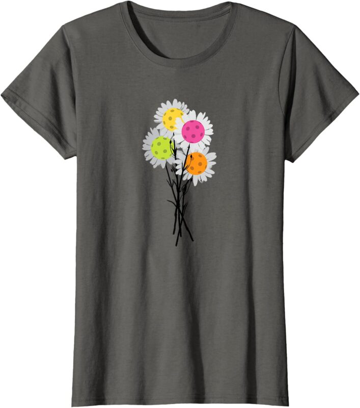 Mother’s Day Pickleball Flower Bouquet Spring Valentine’s T-Shirt
