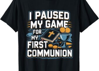 My first communion video game controller gifts boys girls T-Shirt