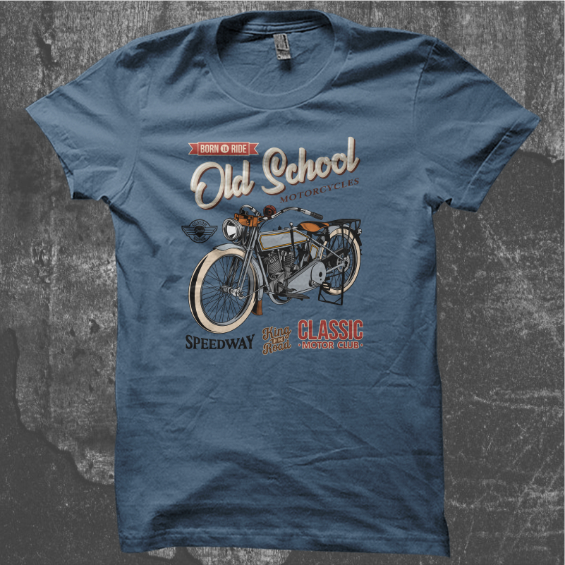 Old school motorcycle vintage custom bike