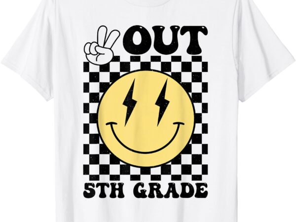 Peace out 5th grade last day of school 5th grade graduation t-shirt