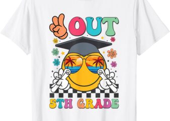 Peace Out 5th grade Graduation Fifth Grade Last Day School T-Shirt