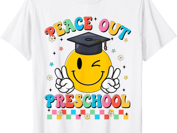 Peace out preschool graduation last day teachers boys girls t-shirt
