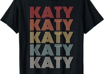 Personalized Name Katy I Love Katy Vintage T-Shirt