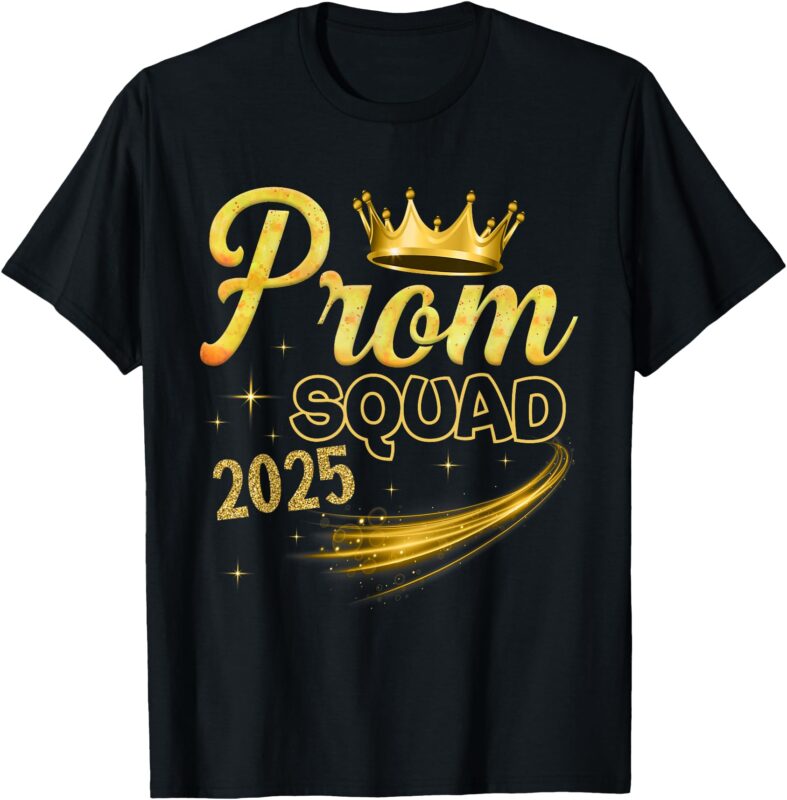 Prom Squad Graduation Class Of 2025 Party T-Shirt